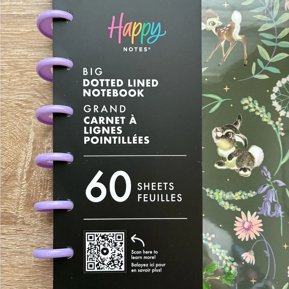 Happy Planner Bambi Big Dotted Lined Notebook - 60 Sheets - Disney 🦌✨🦌✨🦌 - Picture 2 of 11